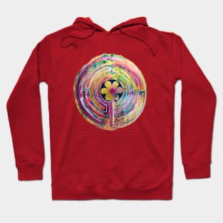 Watercolor Painted Labyrinth Hoodie